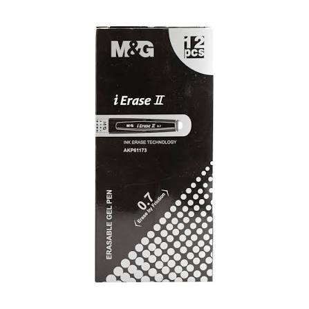 M&G iErase II Erasable Gel Pen 0.7mm box 12pc