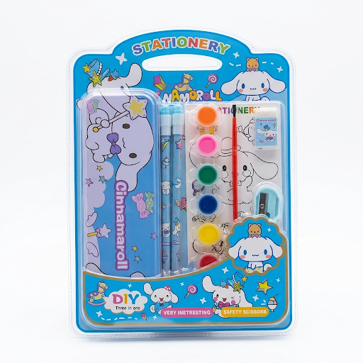 Cinnamoroll Stationery DIY Set – Pencils, Watercolors & Accessories