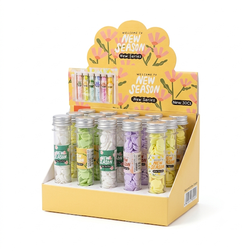 New Season Flower Erasers Tube - Fancy Erasers