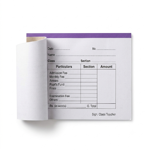 School Fee Receipt Book