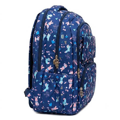 BSXIONG Fashion Bunny & Fox Print Backpack