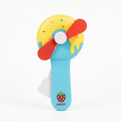 Sweet Strawberry Donut Mini Hand Fan – Kids Portable Fan Toy