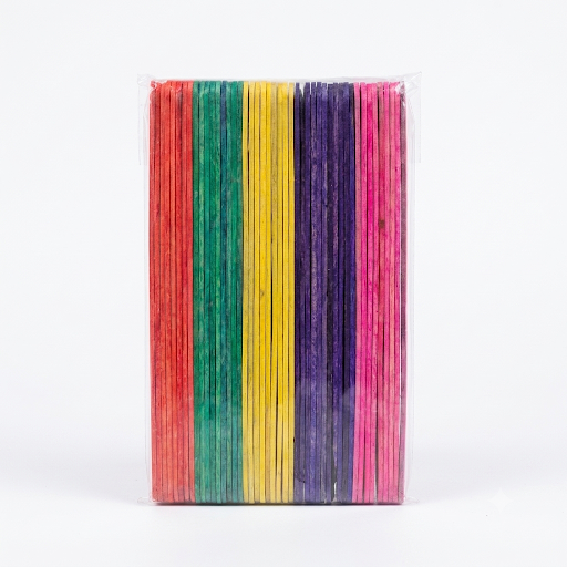 Colored Ice Cream Sticks (Rainbow)