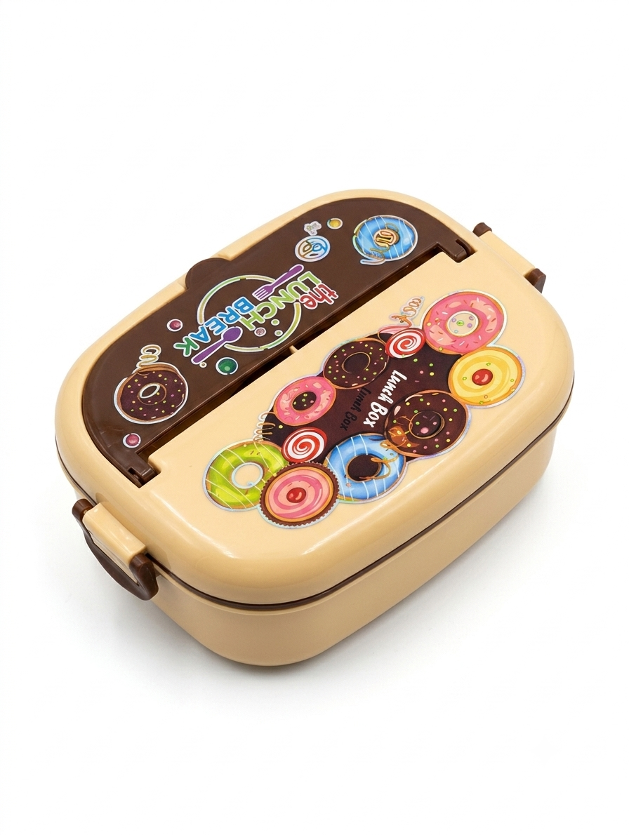 Donut Print Double Layer Lunch Box - The Lunch Break