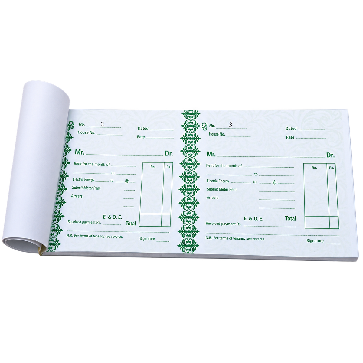 Shazi Rent Receipt Book