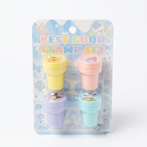 Best Good Stamp Set – Cartoon Character Stamps (4 Pcs)