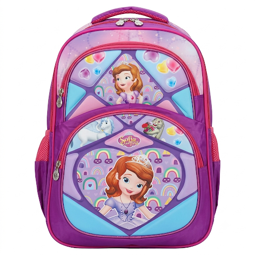 Kids Cartoon Print School Backpack – 2 Design Options (Red Series)