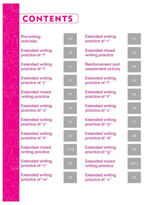 First Step English Worksheets page 1