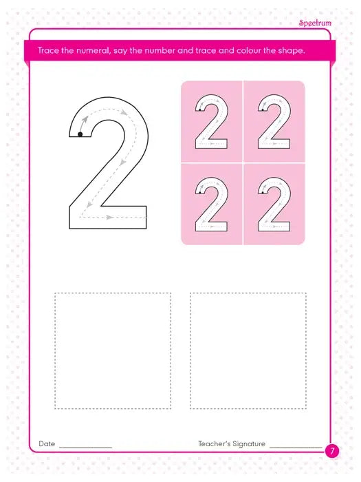 First Step Math Workbook page 2
