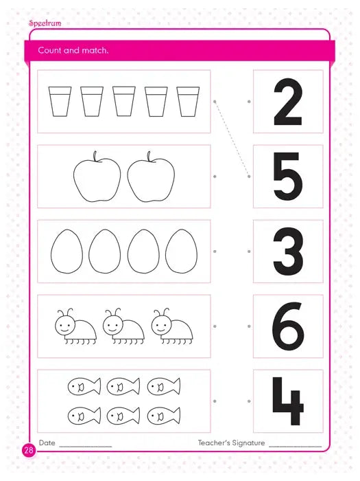 First Step Math Workbook page 3