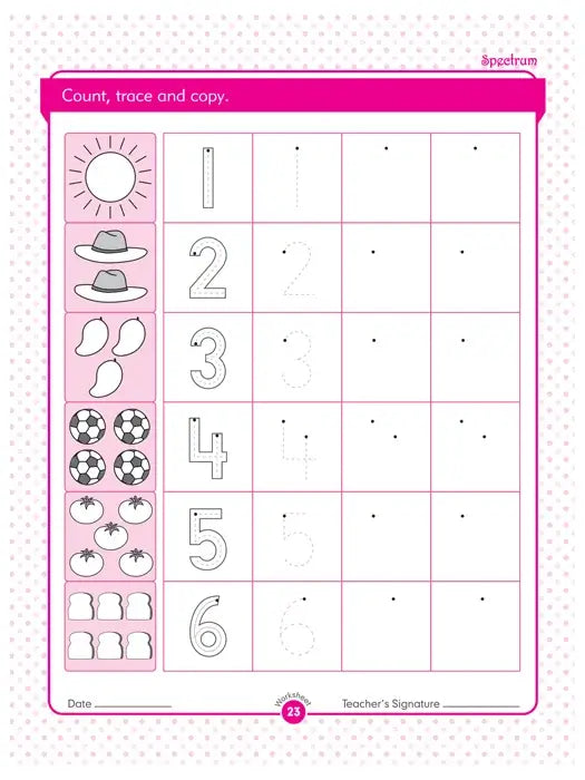 First Step Math Worksheet page 3
