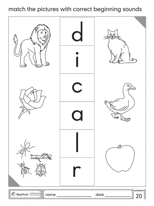 English language Worksheets Beginner page 4