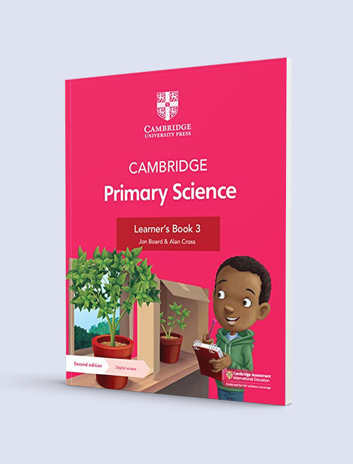 Cambridge Primary Science Learner's Book 3 2nd Edition cover with digital access