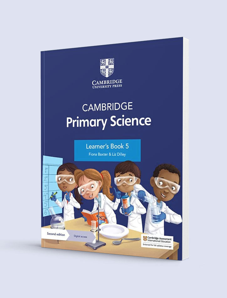 Cambridge Primary Science Learner's Book 5 2nd Edition cover with digital access