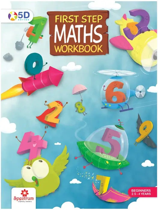 First Step Math Workbook title