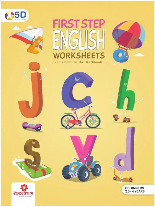 First Step English Worksheets title