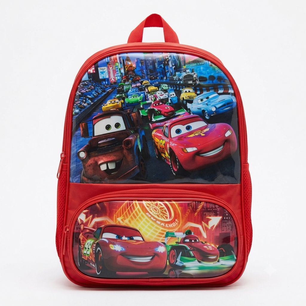 Kids Cartoon Print School Backpack – 3 Design Options (Mixed Series)