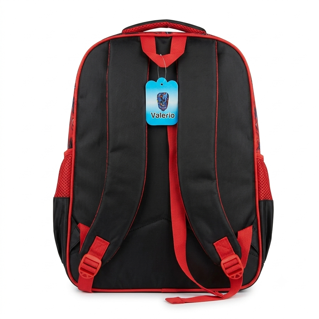 Kids Cartoon Print School Backpack – 2 Design Options (Red Series)