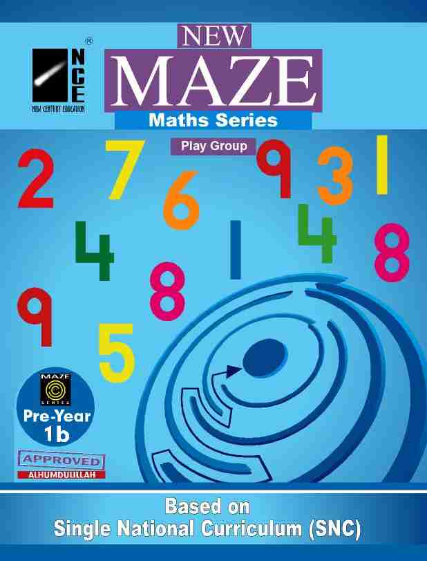 1b Maze Workbook Series Maths - Playgroup