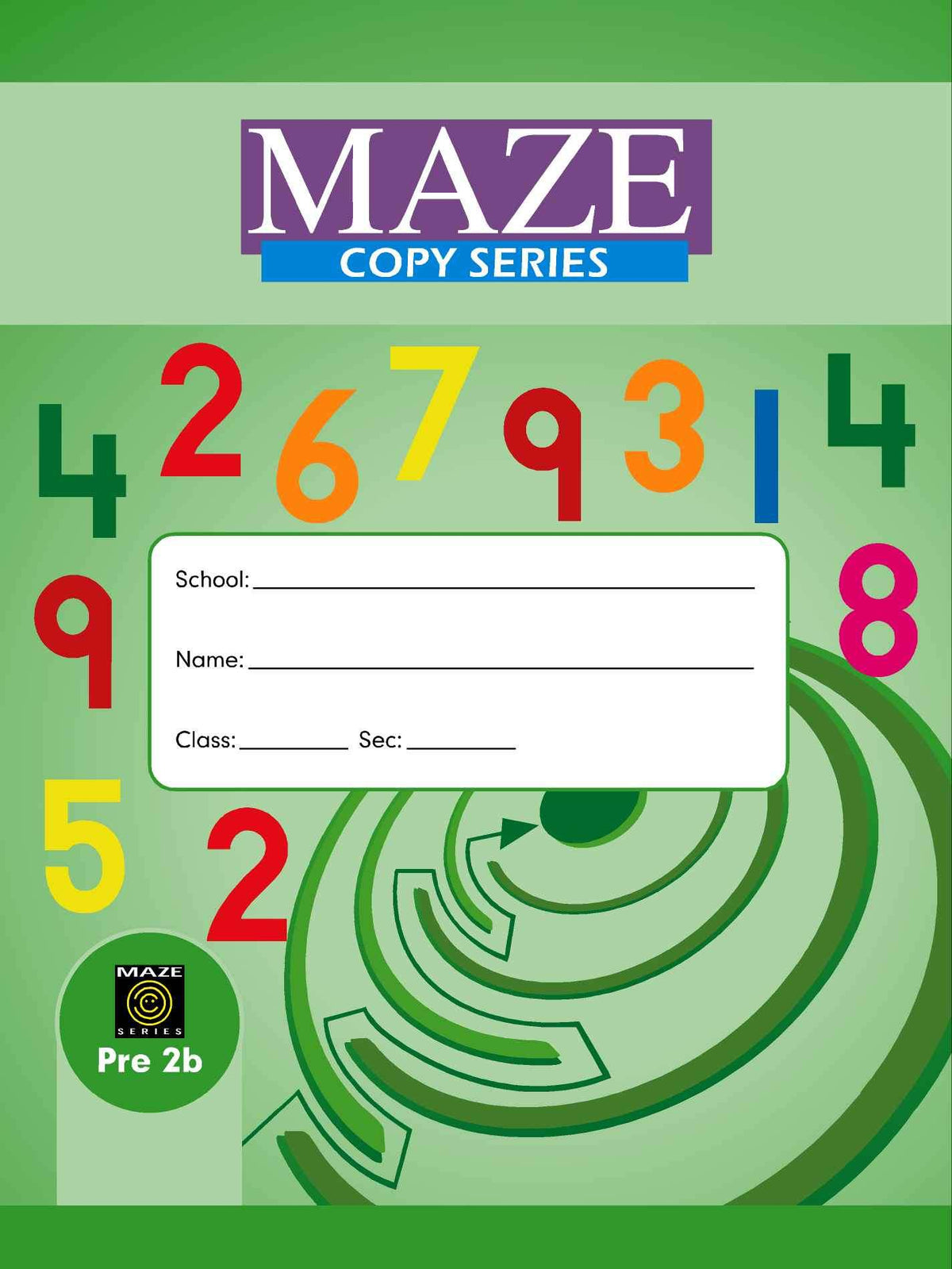2b Maze Copy Series Maths - Nursery
