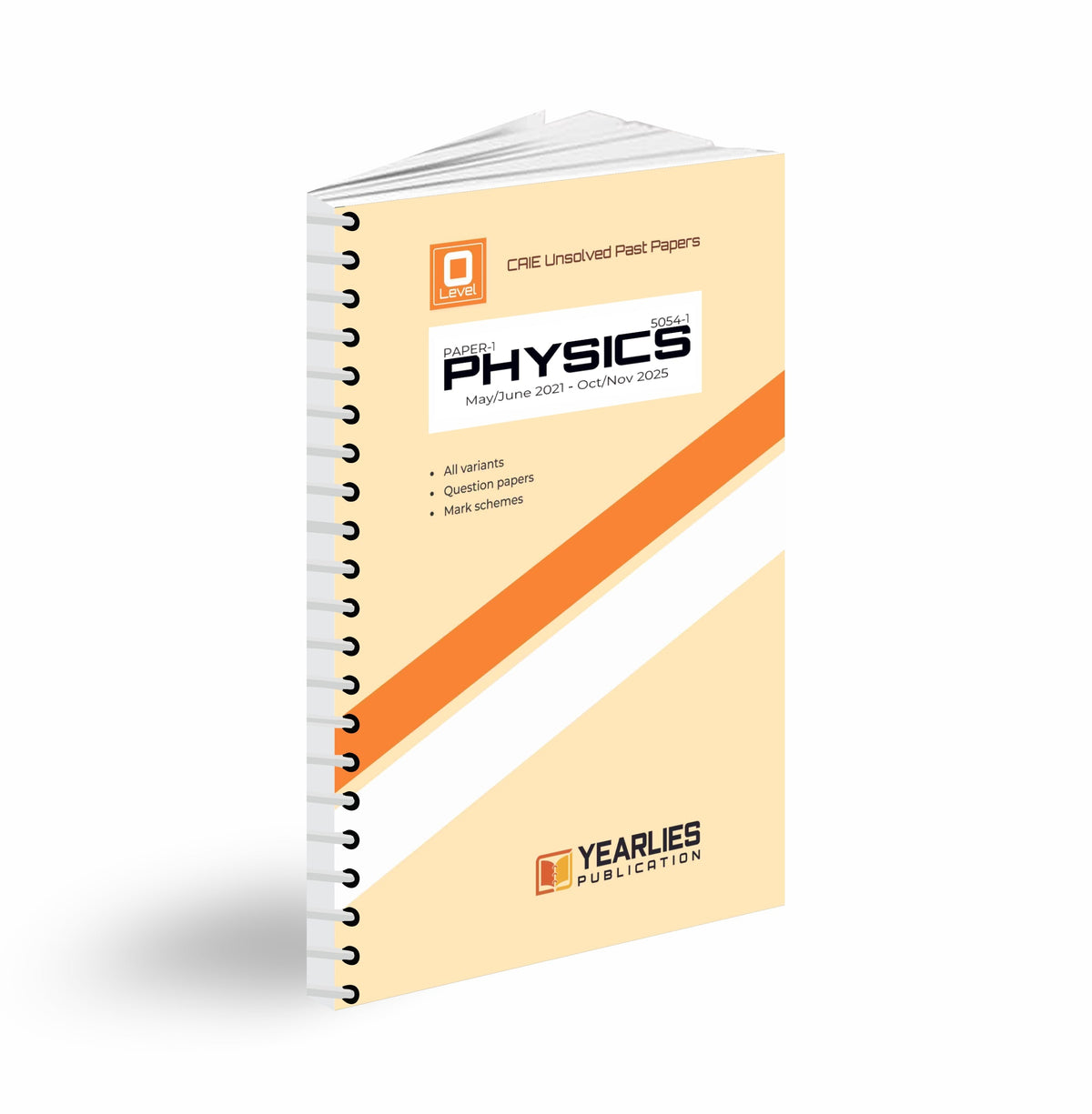 5054-1 Physics O Level Paper 1 Yearly Past Papers (MJ 2021–ON 2025)