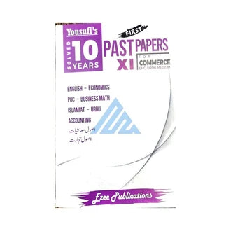 Yousufi's Solved Class 11 Commerce - 10 Years