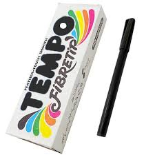 Tempo fiber tip marker Box of 10
