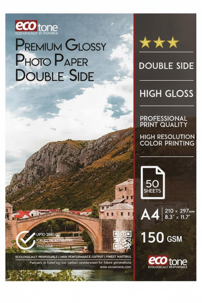 Premium double side Glossy Photo Paper A4 50 Sheets