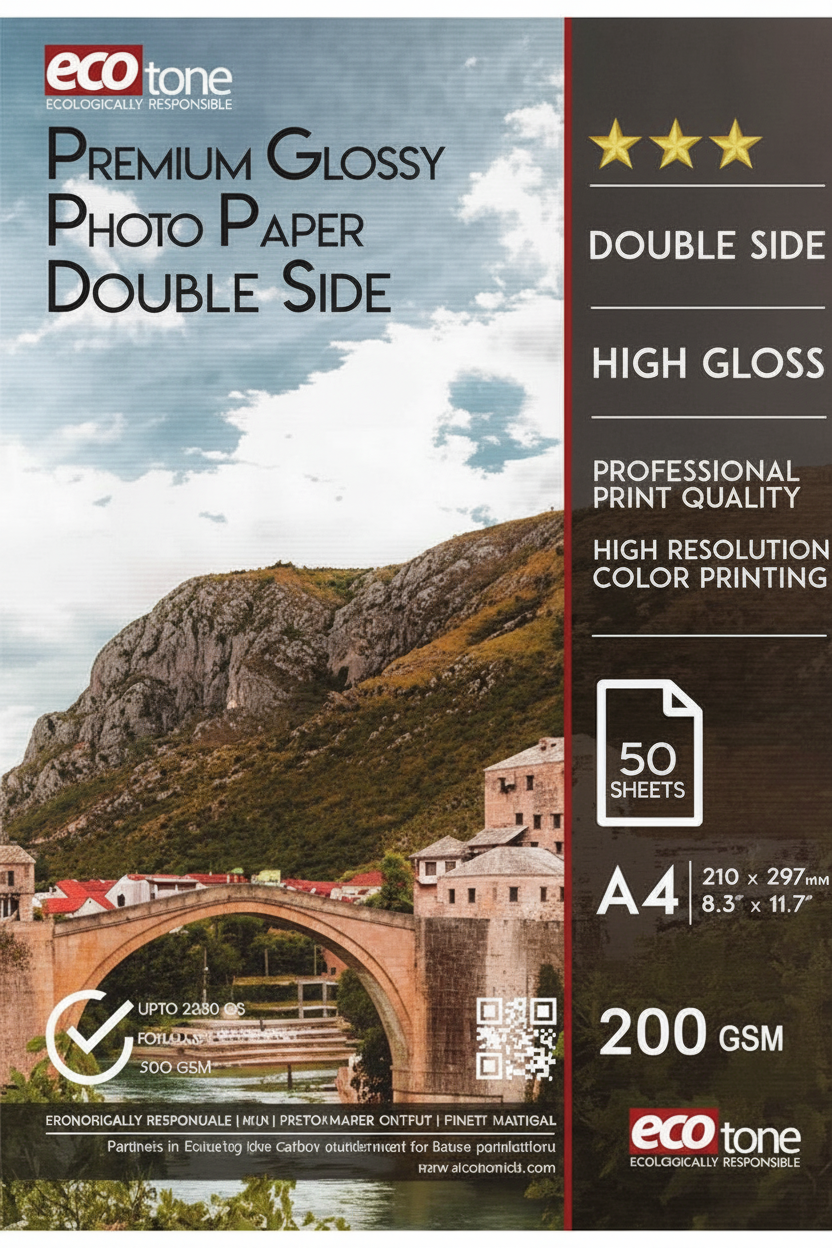 Premium double side Glossy Photo Paper A4 50 Sheets