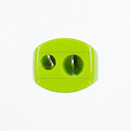 GOAL Football Print Double Hole Sharpener with Dome Cover