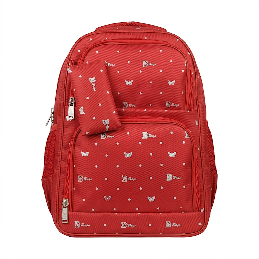 B Bags Kids Backpack – Butterfly & Polka Dot Print