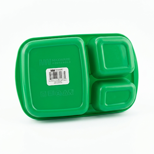 Maxware Student Lunch Box Large 1000ml – 3 Compartment with Fork