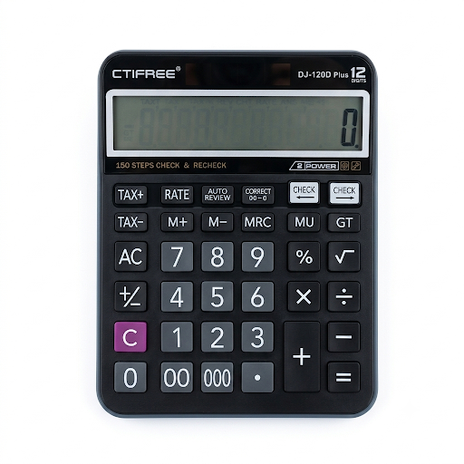 Ctifree DJ-120D Plus 12 Digit Tax Calculator