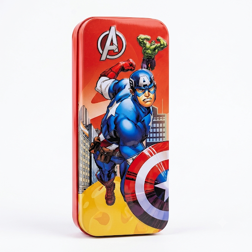 Metal Tin Pencil Box
