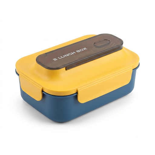 Lunch Box with Built-in Spoon Compartment – Matte Finish