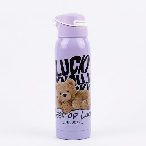 Lucky You Teddy Bear Water Bottle