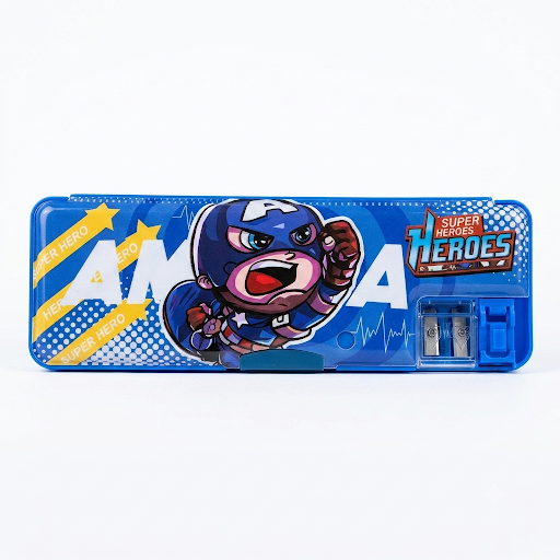 Character Pencil Box with Sharpener