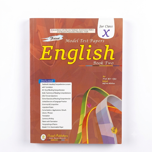 Faisal Model Test Papers English Book Two for Class X