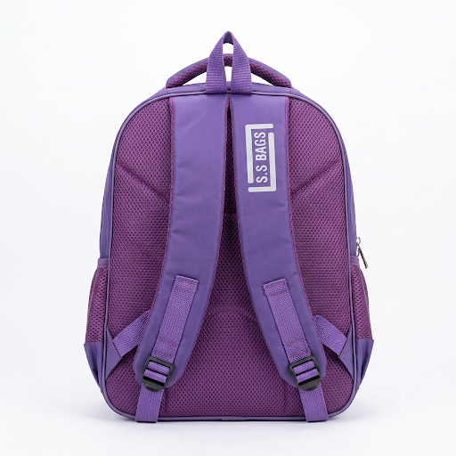 SS Kids School Bag – Embroidered Backpack with Star & Bear Design