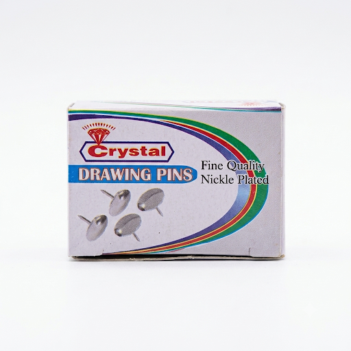 Crystal Drawing Pins Nickel Plated thumb pins (fine quality)