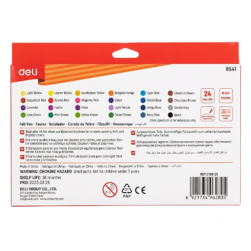 Deli ColoRun Felt Pens (24 Colors)