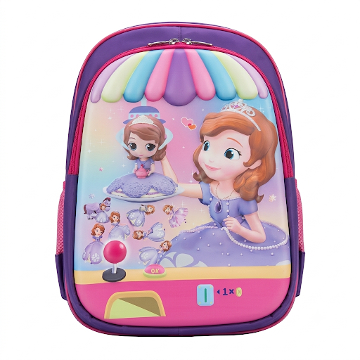 3D Digital Print Kids Backpack – Character Design