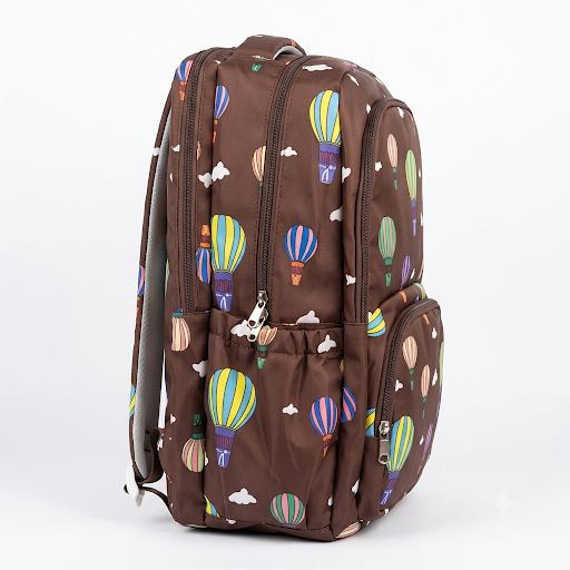 BSXIONG Hot Air Balloon Print Backpack