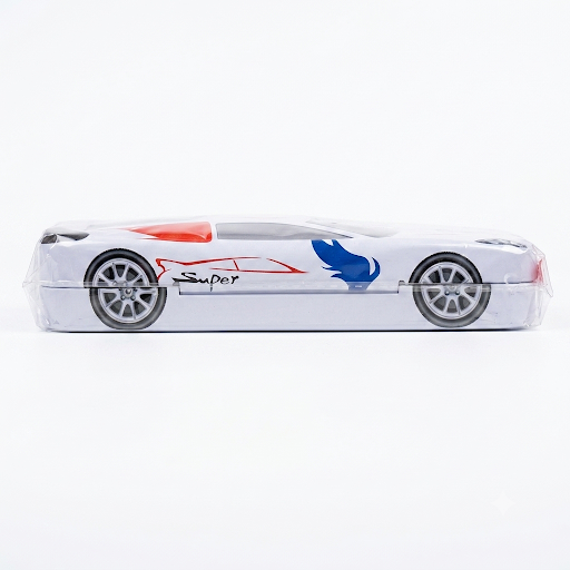 Car Shaped Tin Pencil Box Set