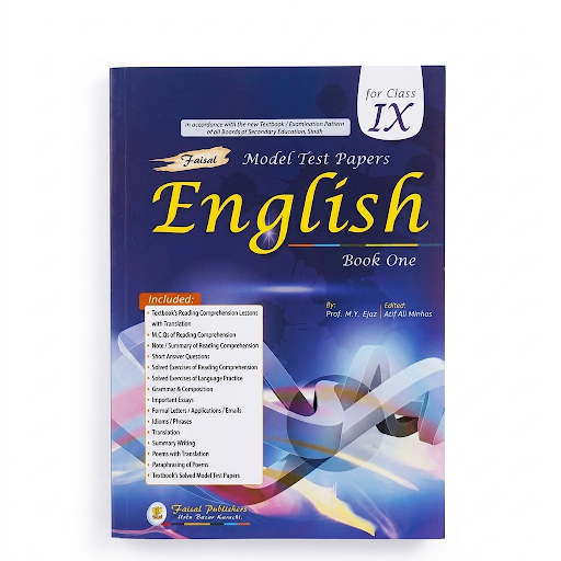 Faisal Model Test Papers English Book One for Class IX