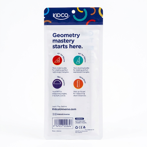 Kidco Geometry Toolkit - 4 Pieces