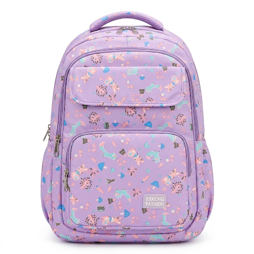 BSXIONG Fashion Bunny & Fox Print Backpack