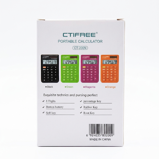 Ctifree CT-200N 8 Digit Portable Calculator