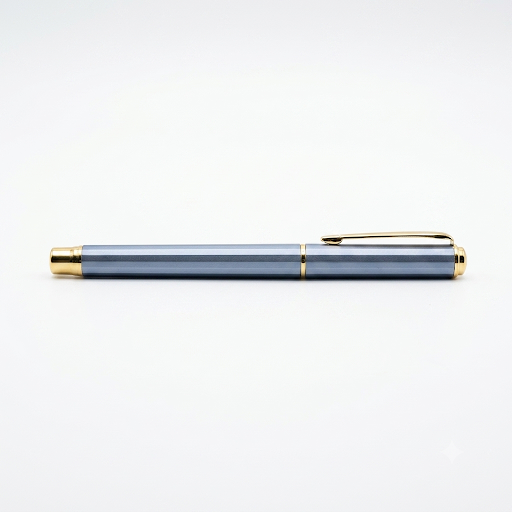 Elegant Metal ink Pen with Gold Cap