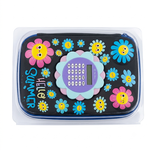 Creative Pencil Case with Calculator – Multiple Designs